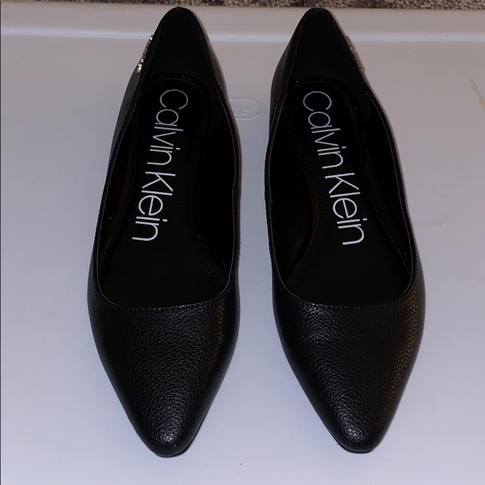 Calvin Klein black flats